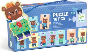 Puzzle - Orsacchiotto si veste - 10 pezzi