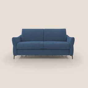 Dalia divano letto con materasso H18 cm e piedi alti in raffinato tessuto smacchiabile T17