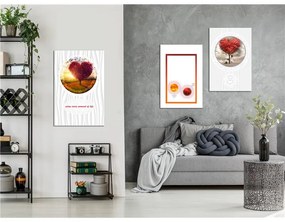 Quadro  Love (Collection)  Colore Bianco, Dimensioni e Misure 60x30