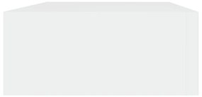 Scaffale con cassetti da parete bianco 40x23,5x10 cm in mdf