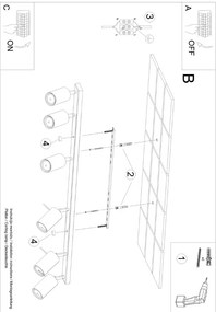 Faretto color crema 6x117 cm Etna – Sollux