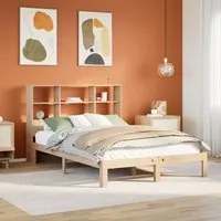 Letto Libreria senza Materasso 120x190 cm in Legno di Pino 3322550