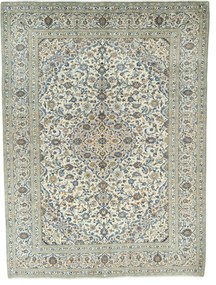 Kashan Tappeto 410 x 300 Beige (Iran) Annodato A Mano