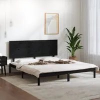 Giroletto Nero in Legno Massello di Pino 200x200 cm cod mxl 60395