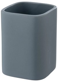 Tazza in ceramica blu per spazzolini da denti Hexa - Wenko