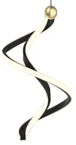 Lampadario LED a sospensione con filo COLIA LED/19W/230V nero/oro