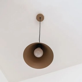 Lampadario a sospensione ETNA II 1x E27/15W/230V Ø 18,5 cm beige