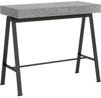 Consolle Allungabile 90-300x40x77 cm in Nobilitato Grigio