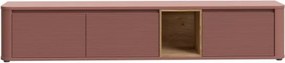 Mobile TV Sospeso 3 Ante 215x40x40 Con Vano A Giorno Lehman Terracotta