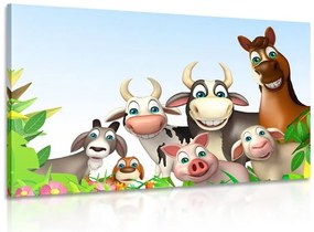Quadro su tela – Animali della fattoria
