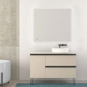 Mobile da bagno sotto lavabo BADEN HAUS cotone L 106 x H 75 x P 46 cm, lavabo non incluso