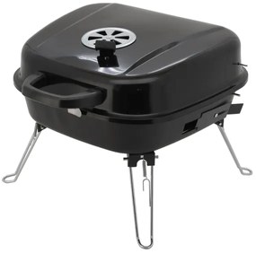 Griglia a carbone portatile nera