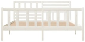 Giroletto bianco in legno massello 140x190 cm