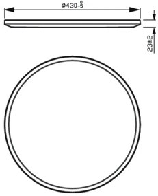 Philips - Plafoniera LED dimmerabile SUPERSLIM SCENE SWITCH LED/22W/230V