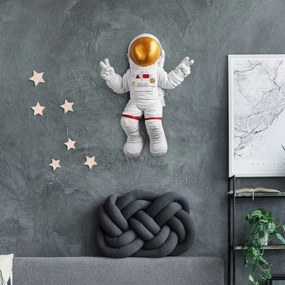 Decorazione da muro 47x35 cm astronaut oro