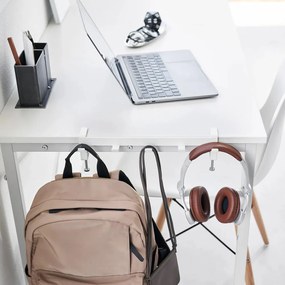 Gancio regolabile bianco opaco in acciaio Tower – YAMAZAKI