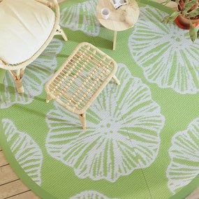 Tappeto Da Esterno Arakıl Verde Ø200 Cm İn Pp /