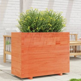 Fioriera Giardino Marrone Cera 90x40x72,5cm Legno Massello Pino /