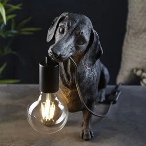 Endon 101188 - Lampada da tavolo DACHSHUND 1xE27/10W/230V nero