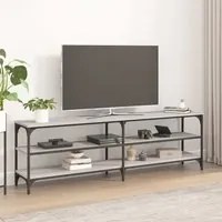 Mobile Porta TV Grigio Sonoma 160x30x50 cm in Legno Multistrato 826752