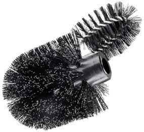 Testina di ricambio in plastica nera per scopino Ø 8 cm - Wenko