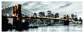 Stampa su tela Brooklyn Lights, multicolore 180 x 70 cm