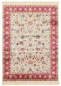 Tappeto Bizantine Ivory orientale in viscosa multicolor, L 190 x L 140 cm