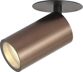 Set di 6 faretti da incasso moderni bronzo scuro GU10 50mm IP44 - Chels