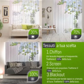 Foto Tende Varie Misure Green Olive  Tende con Stampe 2 x (Largh. x Alt.) 2 x L140 x A270 cm, Tessuto Blackout