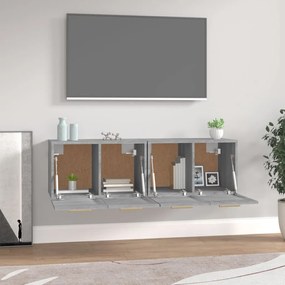 Mobili parete 2 pz grigio sonoma 60x36,5x35cm legno multistrato