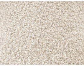 Poggiapiedi beige con rivestimento in bouclé Hippolyte – Bobochic Paris