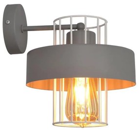 Applique VOLTA 1xE27/15W/230V grigio