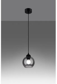 Sollux SL.1141 - Lampadario a cavo ALINO 1xE27/60W/230V nero