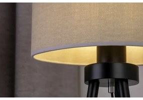 Duolla - Lampada da tavolo OVAL 1xE27/15W/230V diametro 30 cm grigio