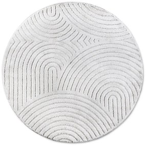 Tappeto rotondo bianco ø 160 cm Panglao New York White – Elle Decoration