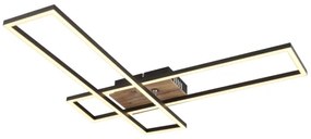 Globo 67208-30 - Plafoniera LED DAKARI LED/30W/230V 3000K 60x80 cm nero