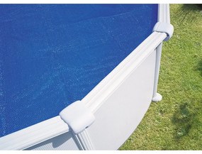 Copertura termica per piscina ovale GRE CPROV500 in polietilene blu 500 x 340 cm