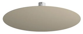 Plafoniera Moderna Disk Metallo Sabbia 9 Luci Gx53