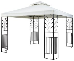 blumfeldt Odeon Beige Gazebo 3x3m Acciaio Poliestere beige chiaro