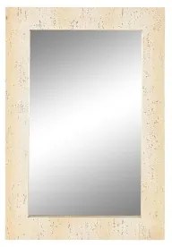 Specchio da parete Home ESPRIT Beige Magnesio Marmo Moderno 61,6 x 4 x 92 cm