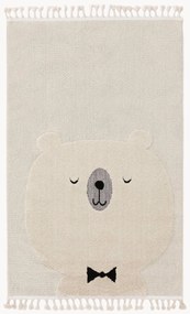 Tappeto per bambini con nappe e motivo in rilievo Momo
