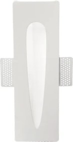 Lampada faretto LED da incasso LIMBO in gesso verniciato Bianco 10x32 cm