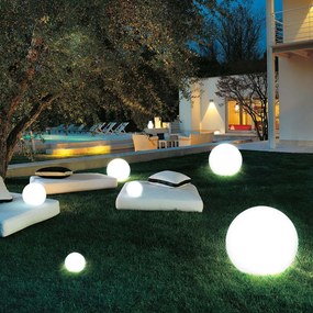 Lampada Sfera da Giardino 20cm Luce Illuminazione Esterno Attacco E27 Bianco...