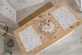 Tovagliette di stoffa con motivo natalizio in set da 2 35x45 cm Delicate Green - Butter Kings