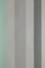 Farrow & Ball Carta da parati Chromatic Stripe - Manor House Gray/ Arsenic/ Plummett/ Down Pipe