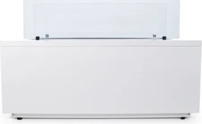 Camino a bioetanolo da terra per interno esterno CARAVAGGIO Bianco L100xP40xH40 cm