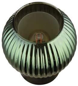Globo 15638TG - Lampada da tavolo ZUMBA 1xE27/25W/230V diametro 15 cm verde