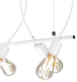 Lampadario su corda TARO 5xE27/60W/230V bianco