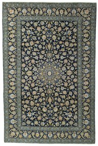 Kashan Tappeto 390 x 260 Blu (Iran) Annodato A Mano
