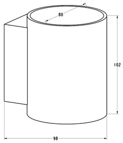 Zuma Line 91061-N - Applique SOLA WL 1xG9/40W/230V nero/oro